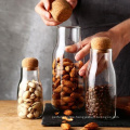 Spice Jar glass jar water bottle with cork